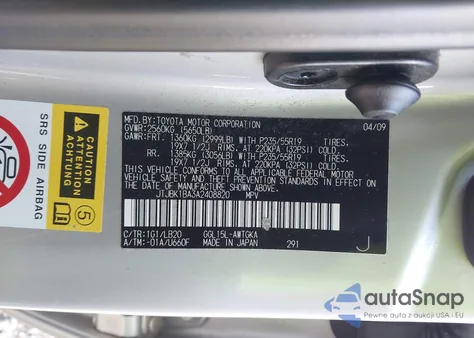 2010 Lexus Rx 350 from USA, damaged, VIN JTJBK1BA3A2408820